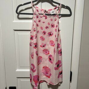 Cabi Tie Back Pink Floral Poppy Halter Top - Size M